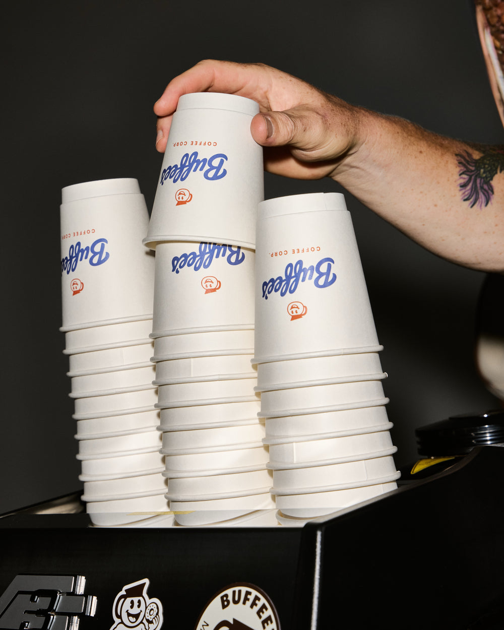 Buffee's coffee cups